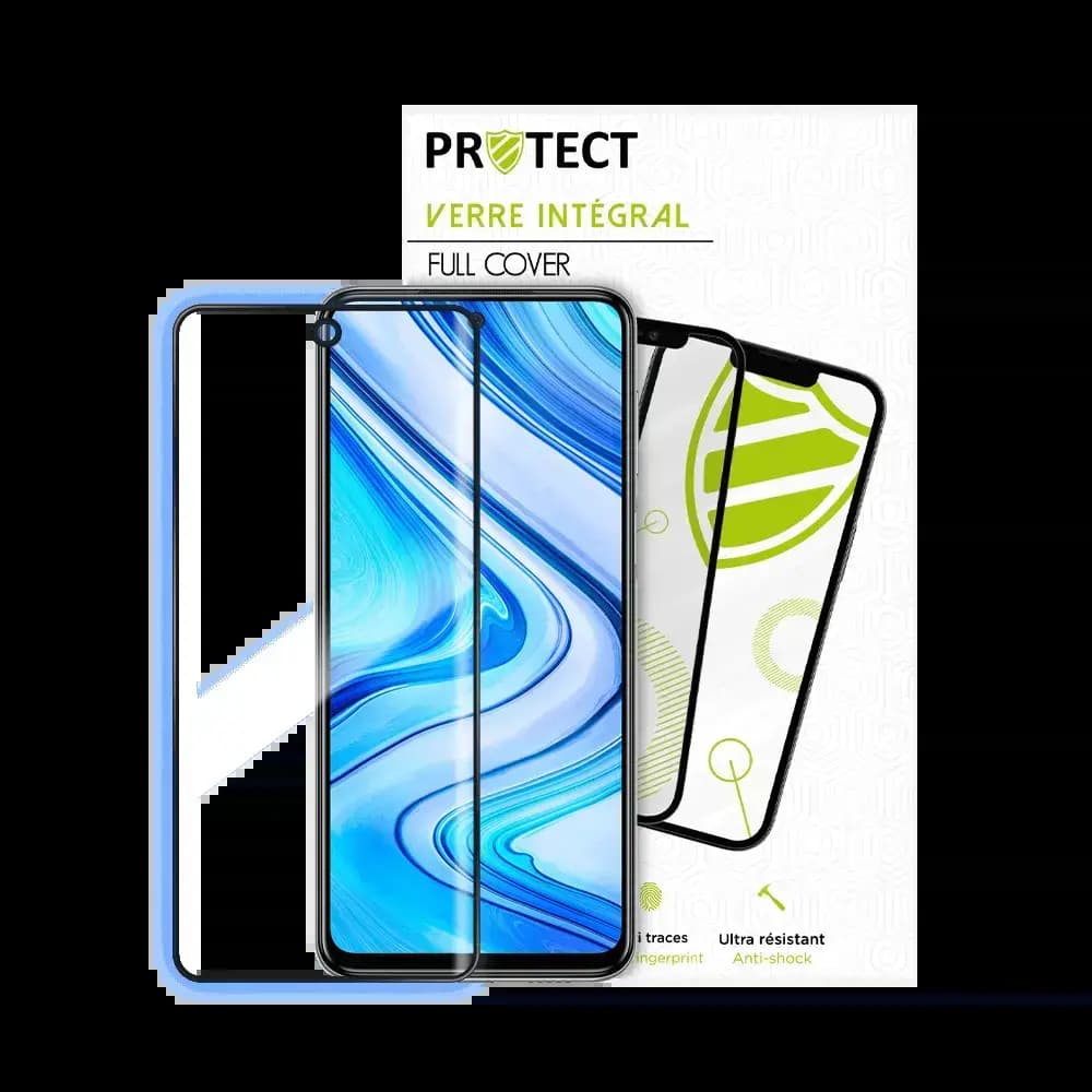 Verre trempé intégral Xiaomi Redmi Note 9S / Redmi Note 9 Pro 4G protection écran 9H - PROTECT Noir