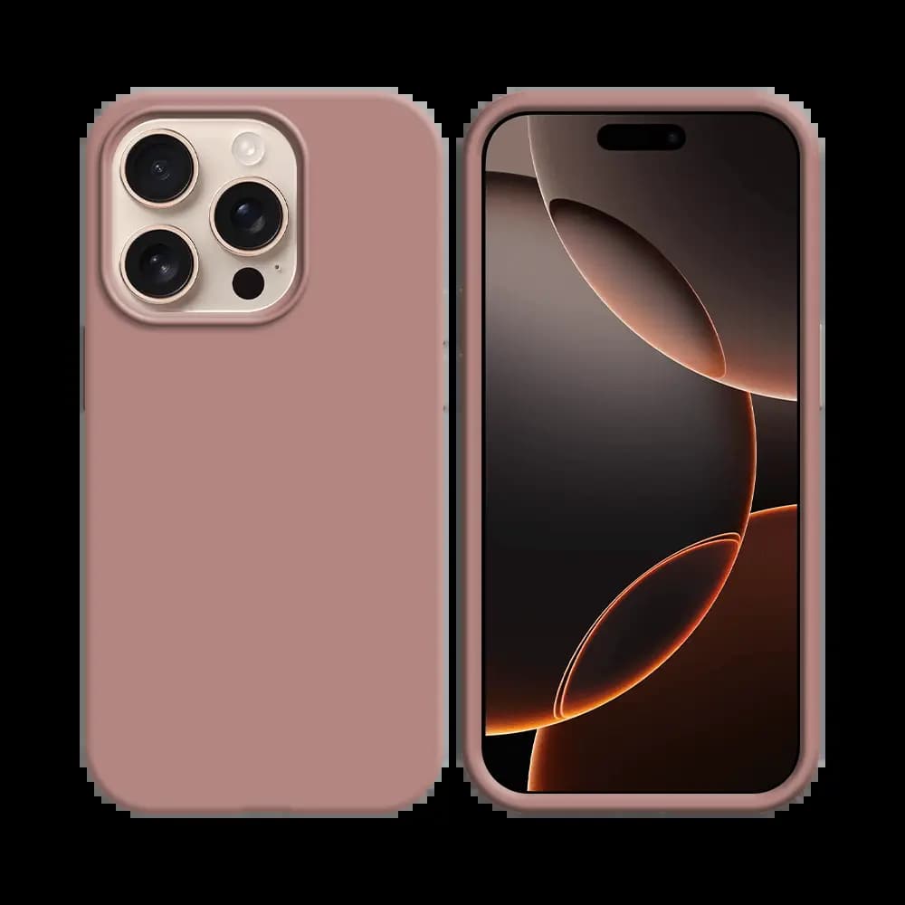 Coque silicone iPhone 16 Pro Max - Rose