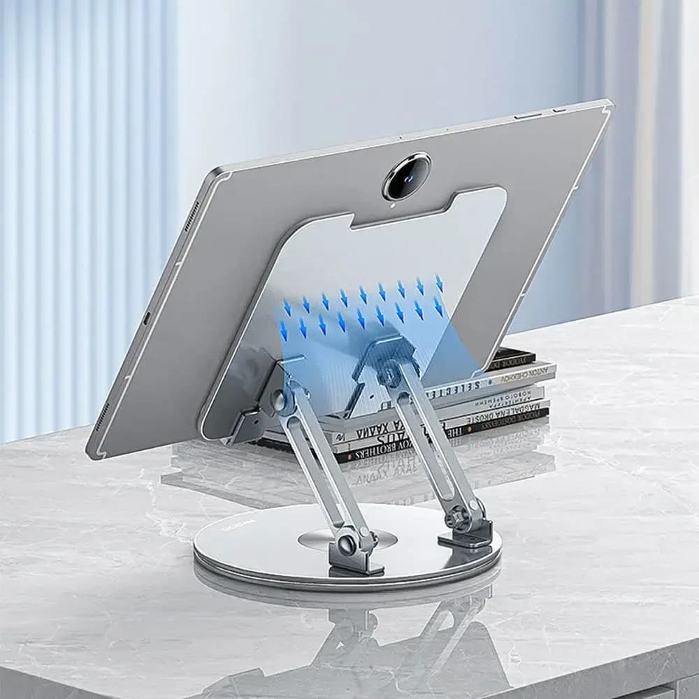 Support pour smartphone et tablette rotation 360° - Yesido C293 Argent