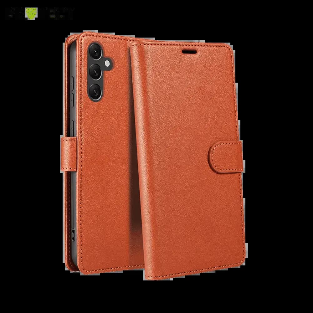 Housse folio anti-RFID Samsung Galaxy A15 5G – PROTECT IP011 Marron 