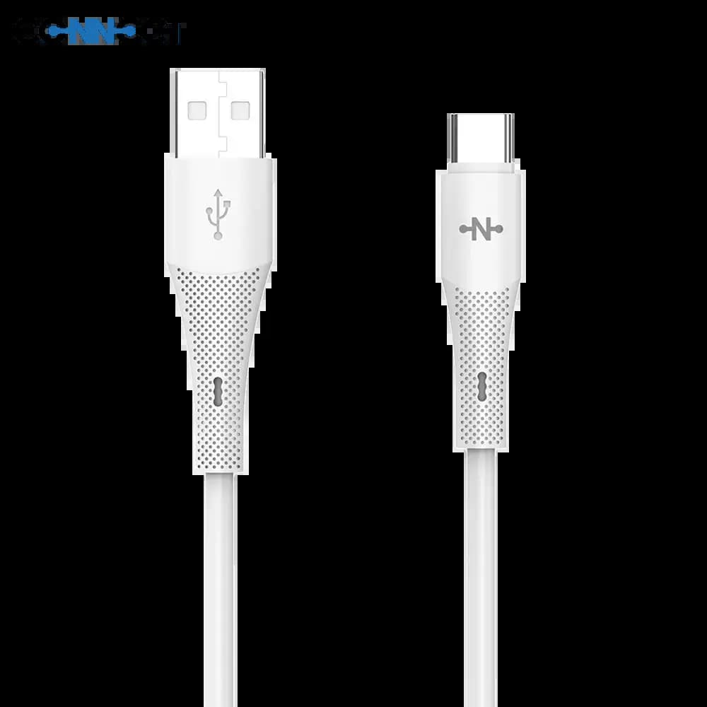Câble USB vers USB-C 24W 1m - CONNECT Blanc