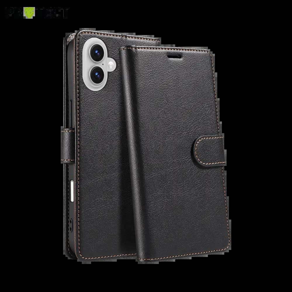 Housse folio anti-RFID iPhone 17 – PROTECT IP011 Noir