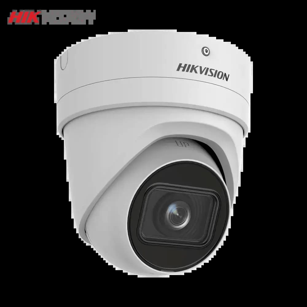 Caméra de Surveillance avec IA Hikvision DS-2CD2H46G2-IZS Turret 4MP DarkFighter & AcuSense Blanc