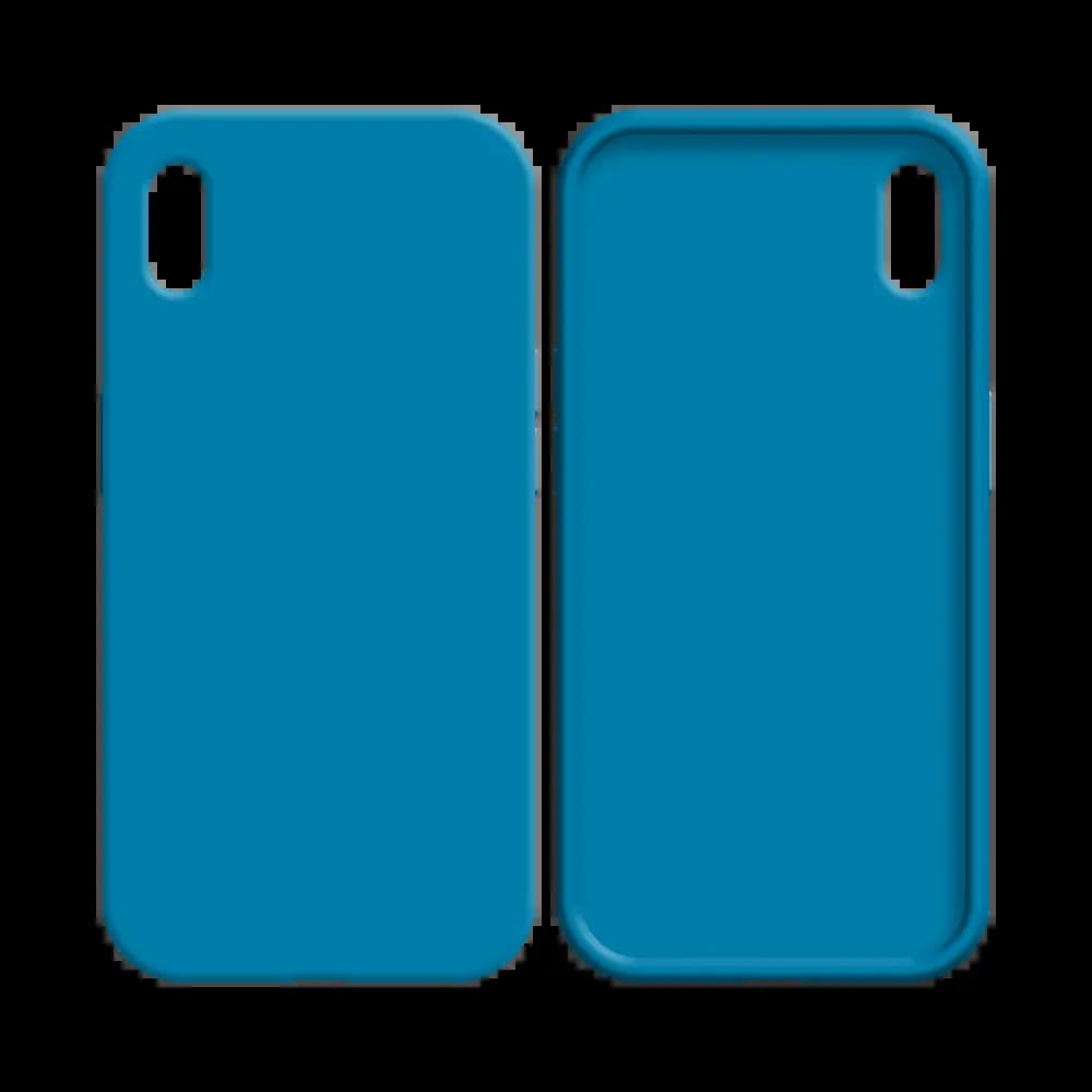 Coque silicone iPhone XS Max - Bleu Ciel - Vue 2
