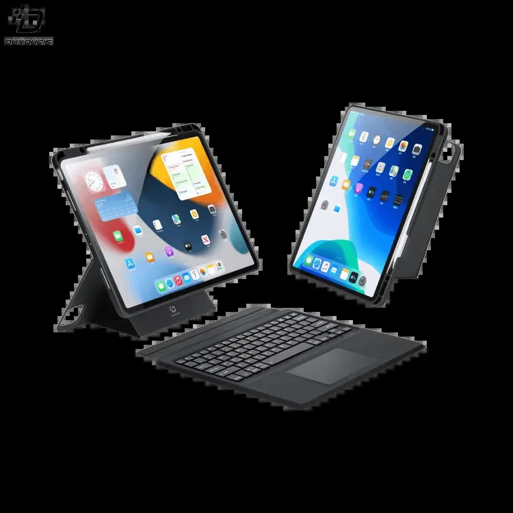 Housse clavier rétroéclairé iPad Pro 12.9" (2018-2022) & iPad Air 13" M2 avec trackpad - Dux Ducis DK Noir