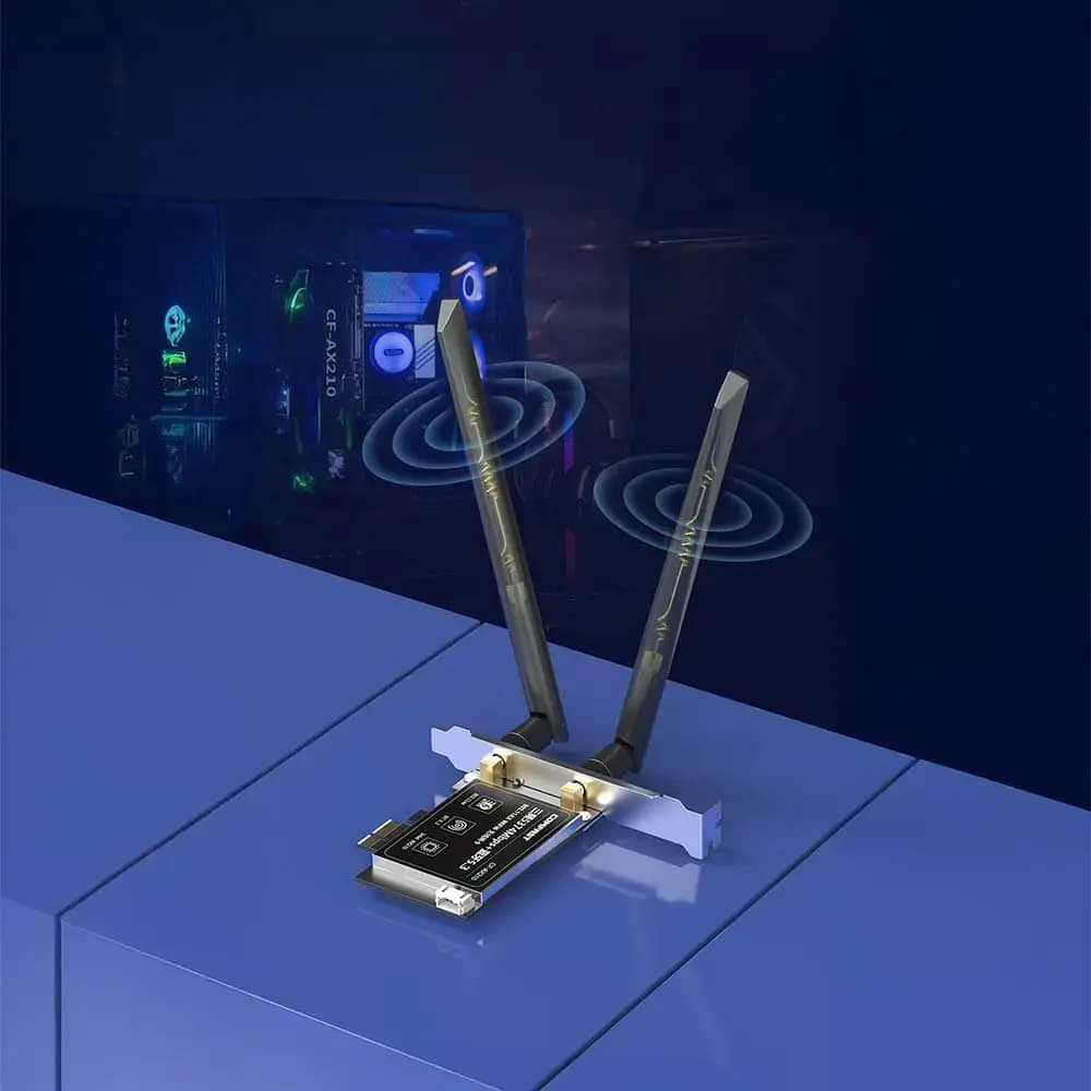 Carte WiFi PCI-E Comfast Wifi 6 + Bluetooth (5374 Mbps)