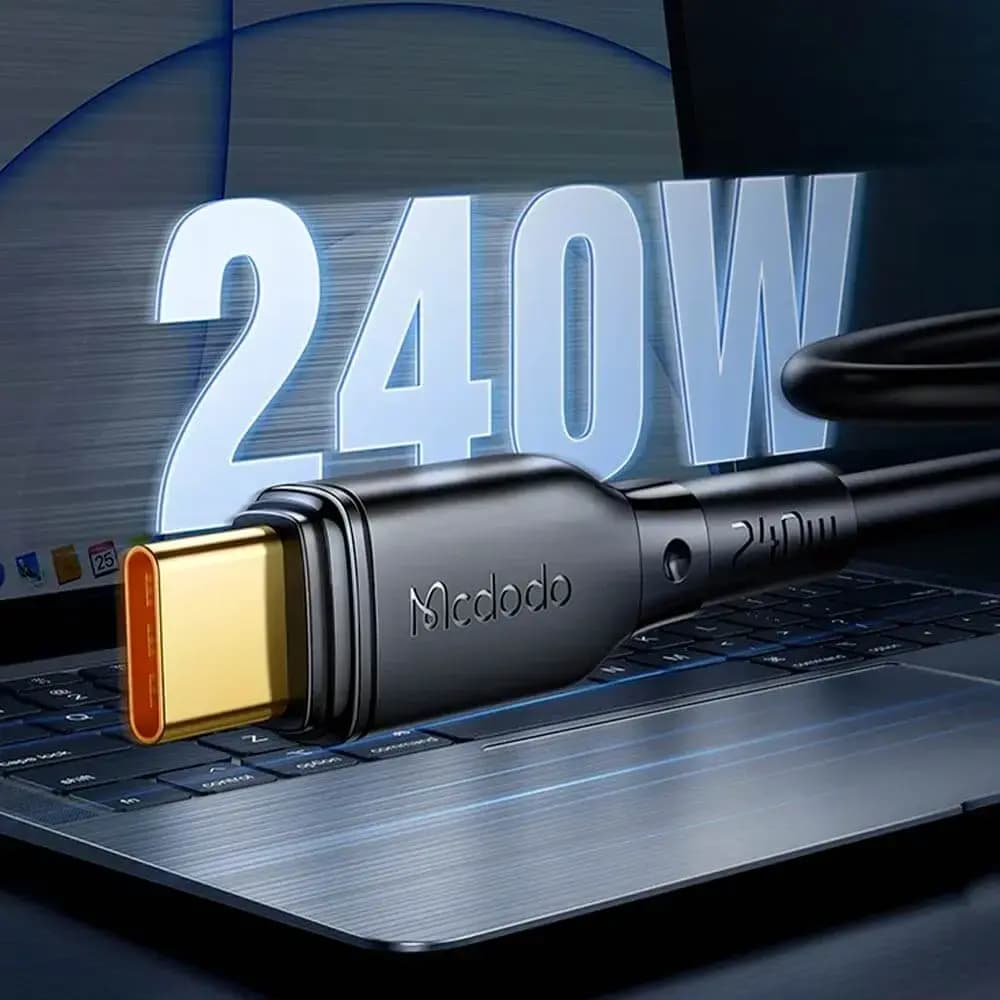 Câble Data USB-C vers USB-C Mcdodo (1.2m) 240W Noir