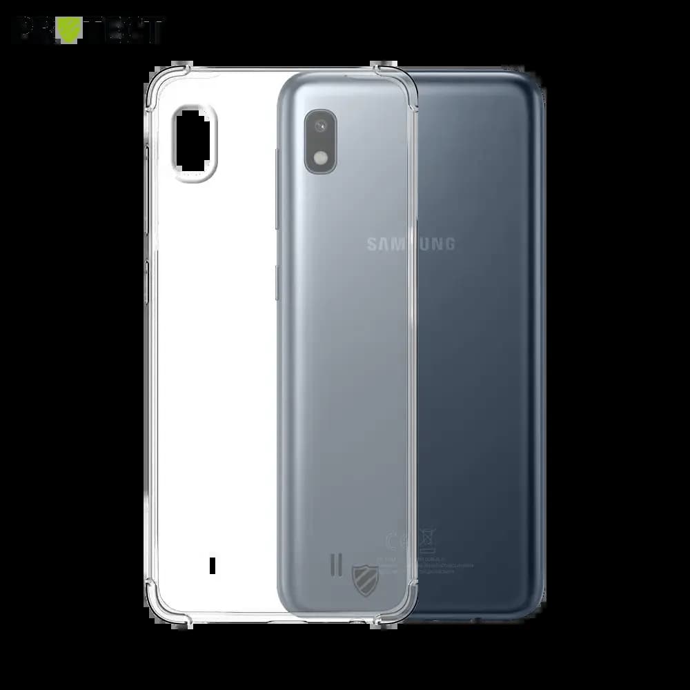 Coque antichoc renforcée silicone Samsung Galaxy A10 PROTECT - Transparent
