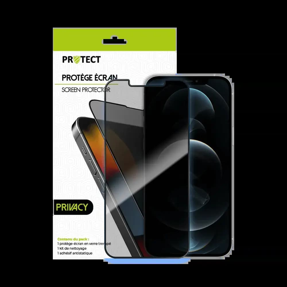 Verre trempé anti-espions iPhone 12 Pro Max protection écran 9H - PROTECT Transparent - Vue 2