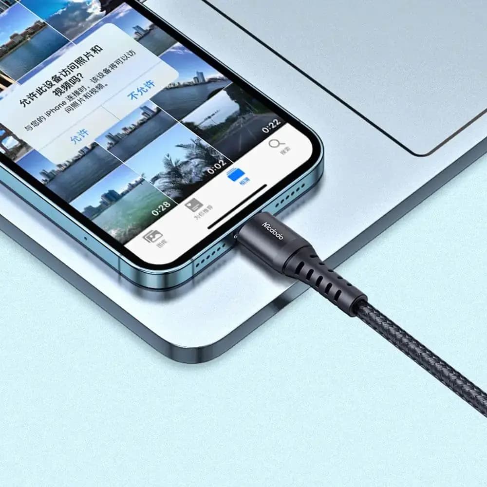 Câble Data USB vers Lightning Mcdodo (1m) Noir - Vue 6