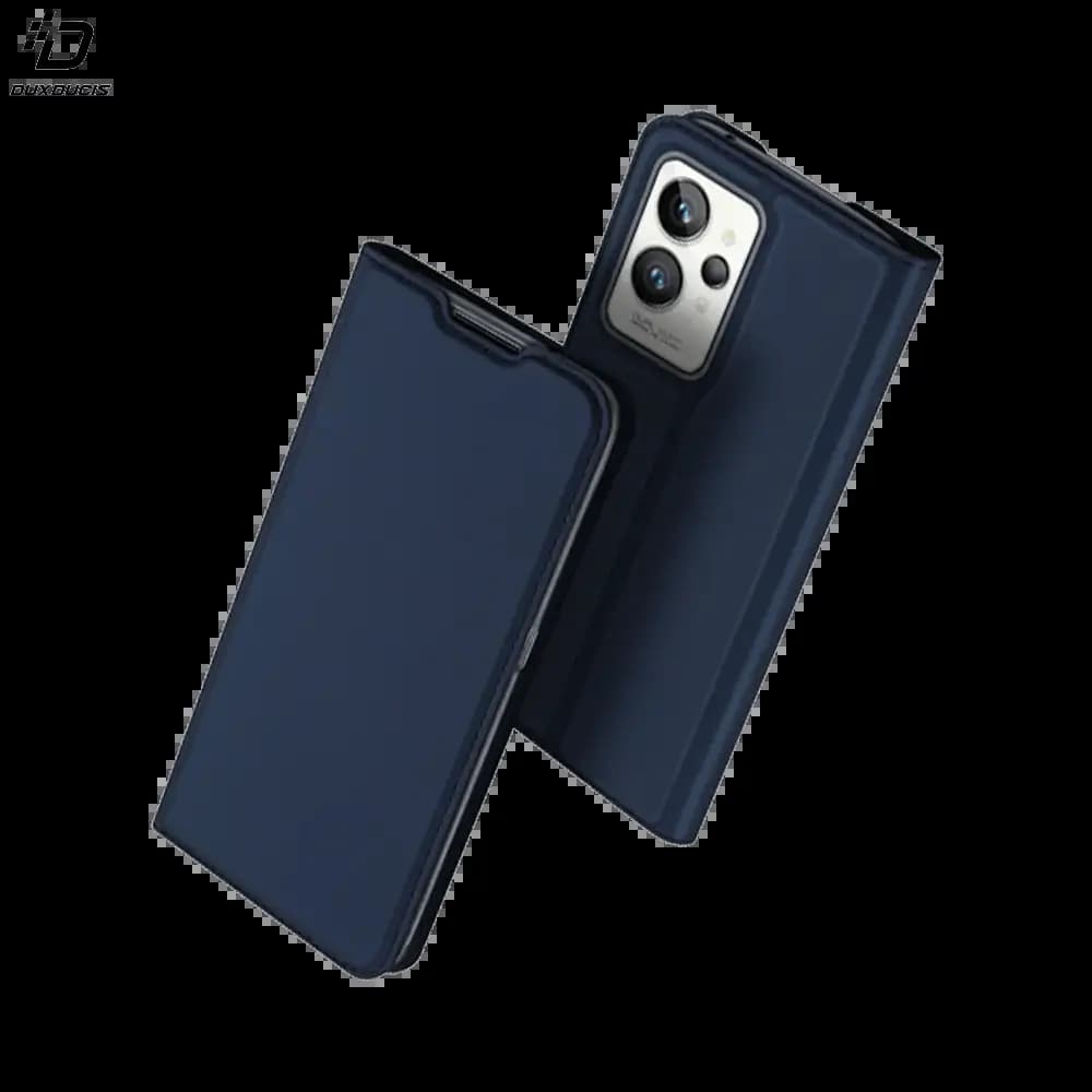 Housse folio Realme GT 2 Pro porte-carte - Dux Ducis Skin Pro Bleu