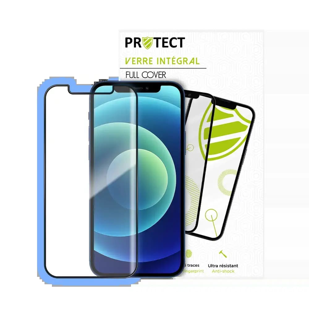 Verre trempé intégral iPhone 12 mini protection écran 9H - PROTECT Noir