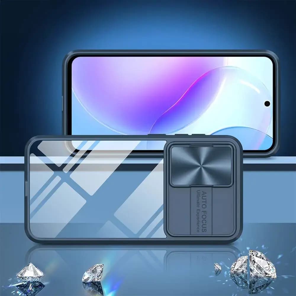 Coque avec cache caméra Samsung Galaxy A36 5G / A56 5G - PROTECT IE027 Bleu Marine - Vue 2