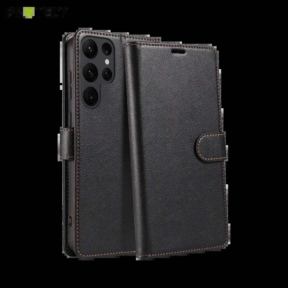 Housse folio anti-RFID Samsung Galaxy S23 Ultra 5G – PROTECT IP011 Noir