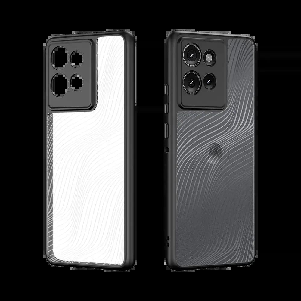Coque anti-chocs finition mate Motorola Edge 50 - Dux Ducis Aimo Noir - Vue 2