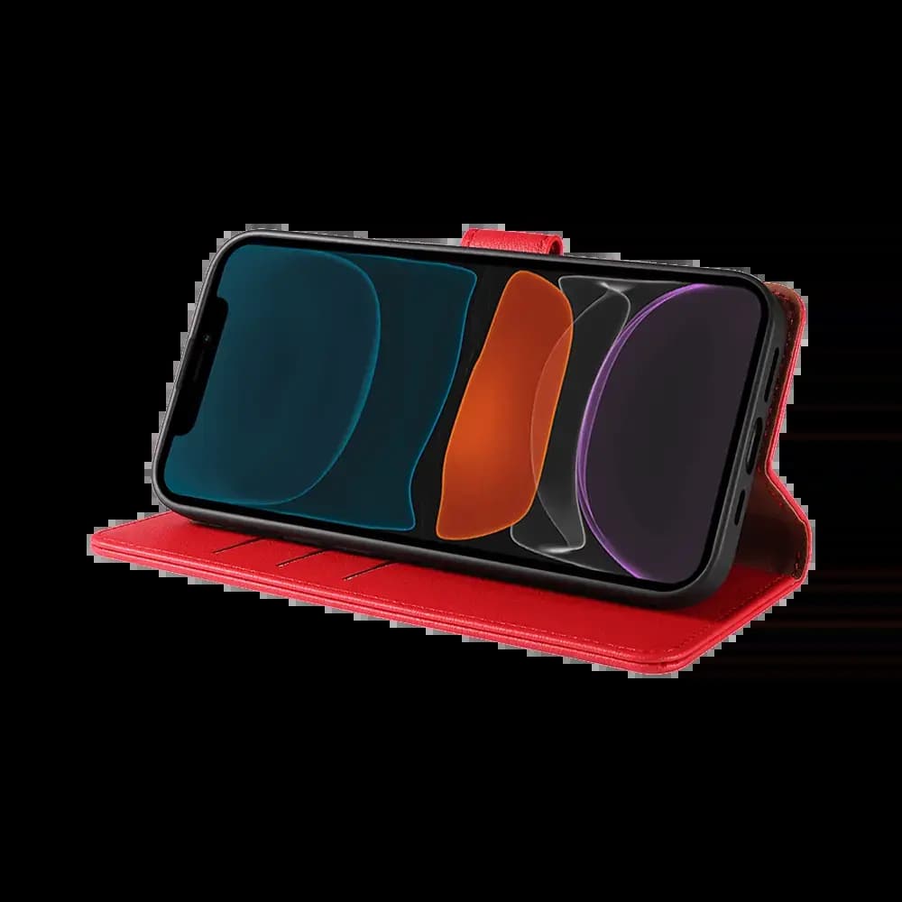 Housse folio anti-RFID iPhone 11 – PROTECT IP011 Rouge