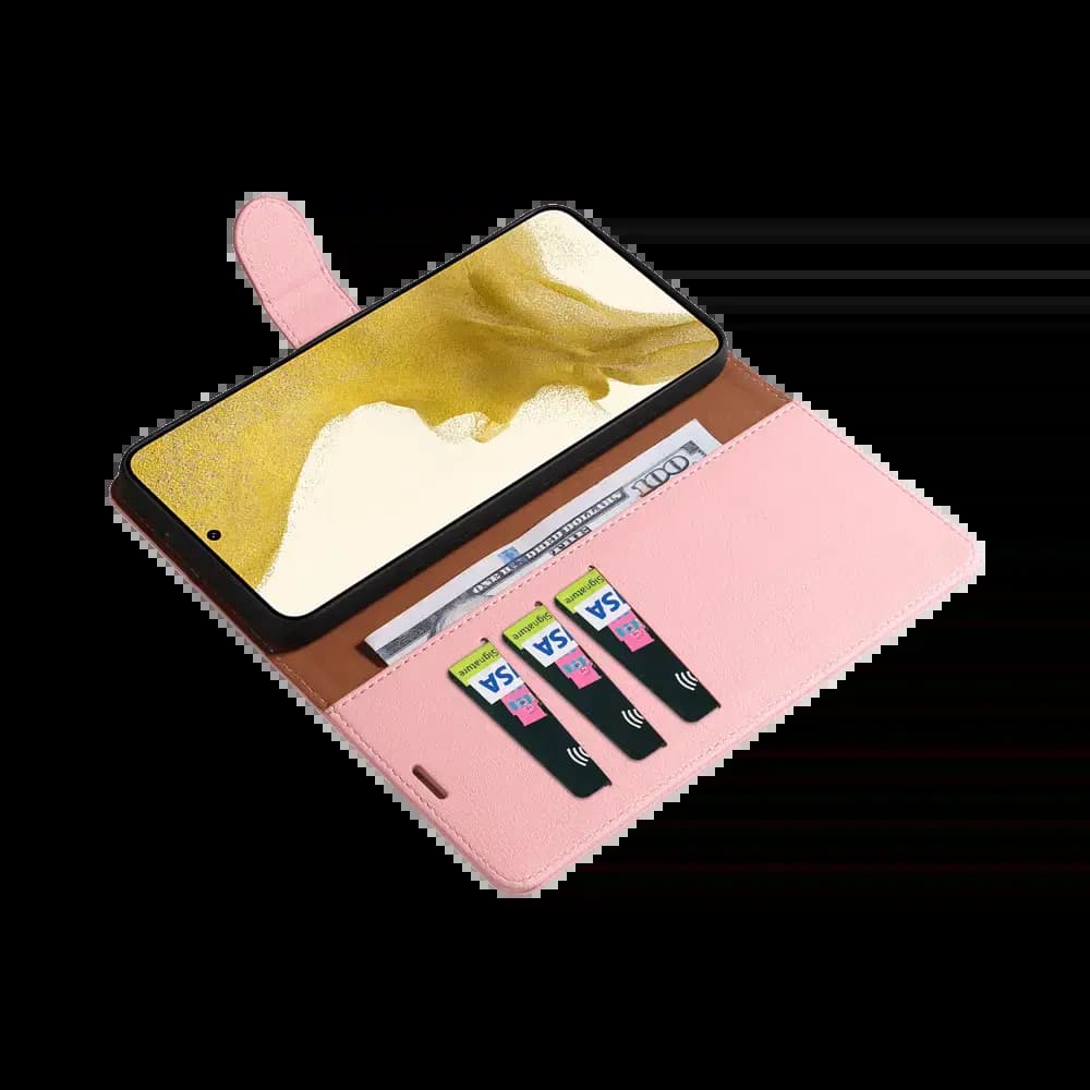 Housse folio anti-RFID Samsung Galaxy S20 Ultra – PROTECT IP011 Rose - Vue 3