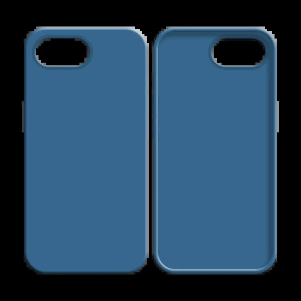 Coque silicone iPhone 16e / iPhone 17e - Bleu Marine