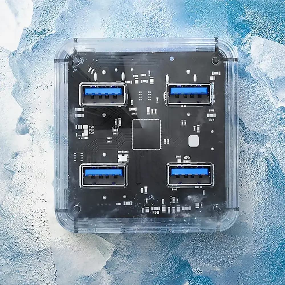 Hub Orico 4 Ports USB-A Transparent