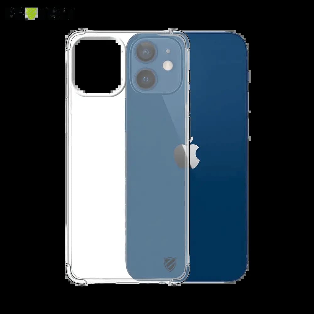 Coque antichoc renforcée transparente iPhone 12 mini - silicone PROTECT