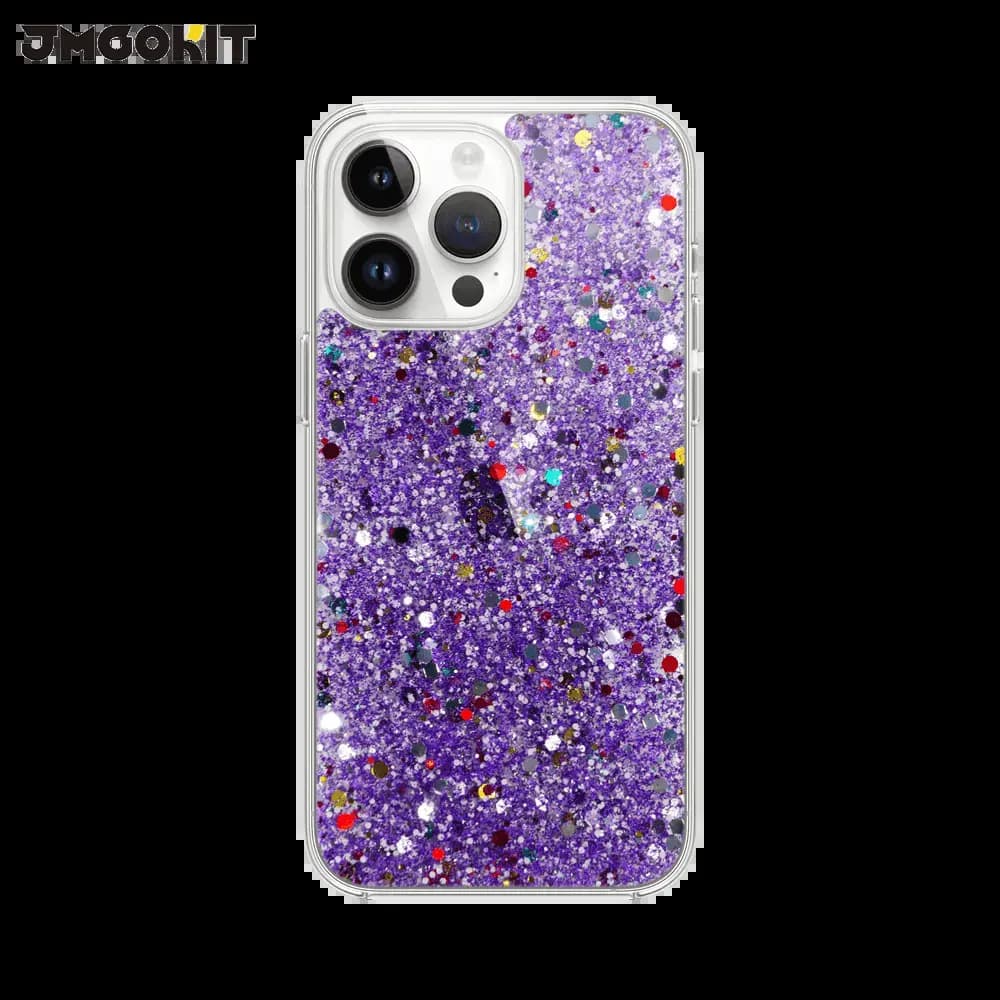 Coque paillettes iPhone 16 Pro Twinkle JMGOKIT - Violet