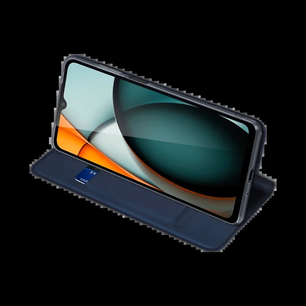 Housse folio Xiaomi Redmi A3 porte-carte - Dux Ducis Skin Pro Noir