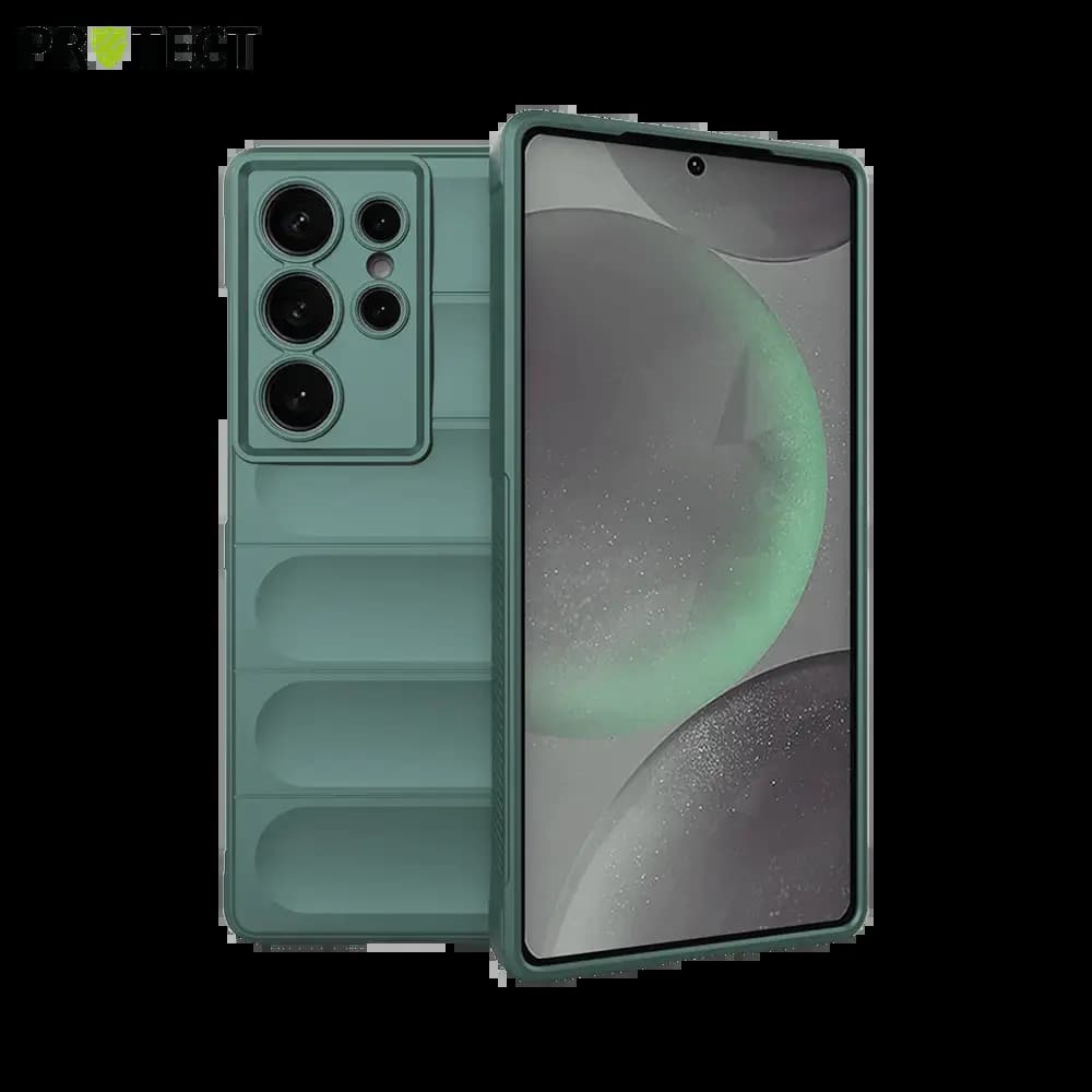 Coque de protection antichoc renforcée Samsung Galaxy S25 Ultra - PROTECT IX008 Vert Foncé