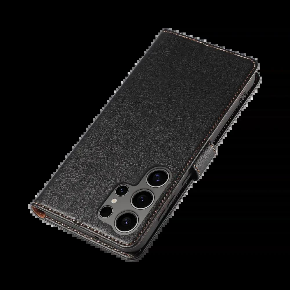 Housse folio anti-RFID Samsung Galaxy S25 Ultra – PROTECT IP011 Noir