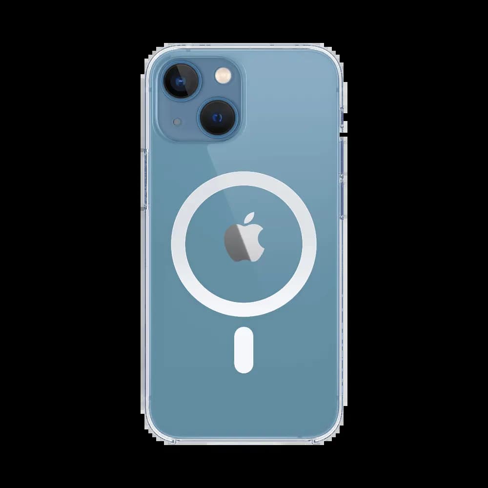 Coque MagSafe silicone transparente iPhone 13 - Vue 2