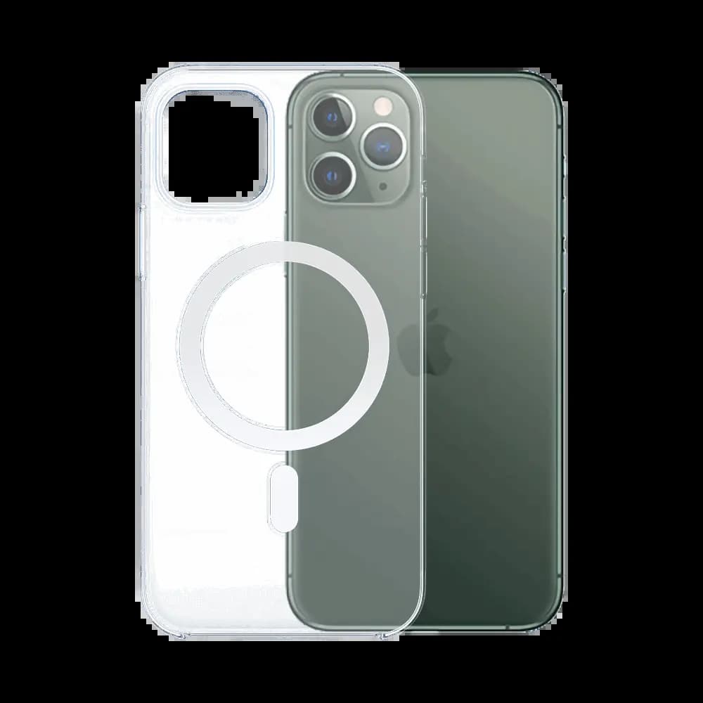 Coque MagSafe silicone transparente iPhone 11 Pro