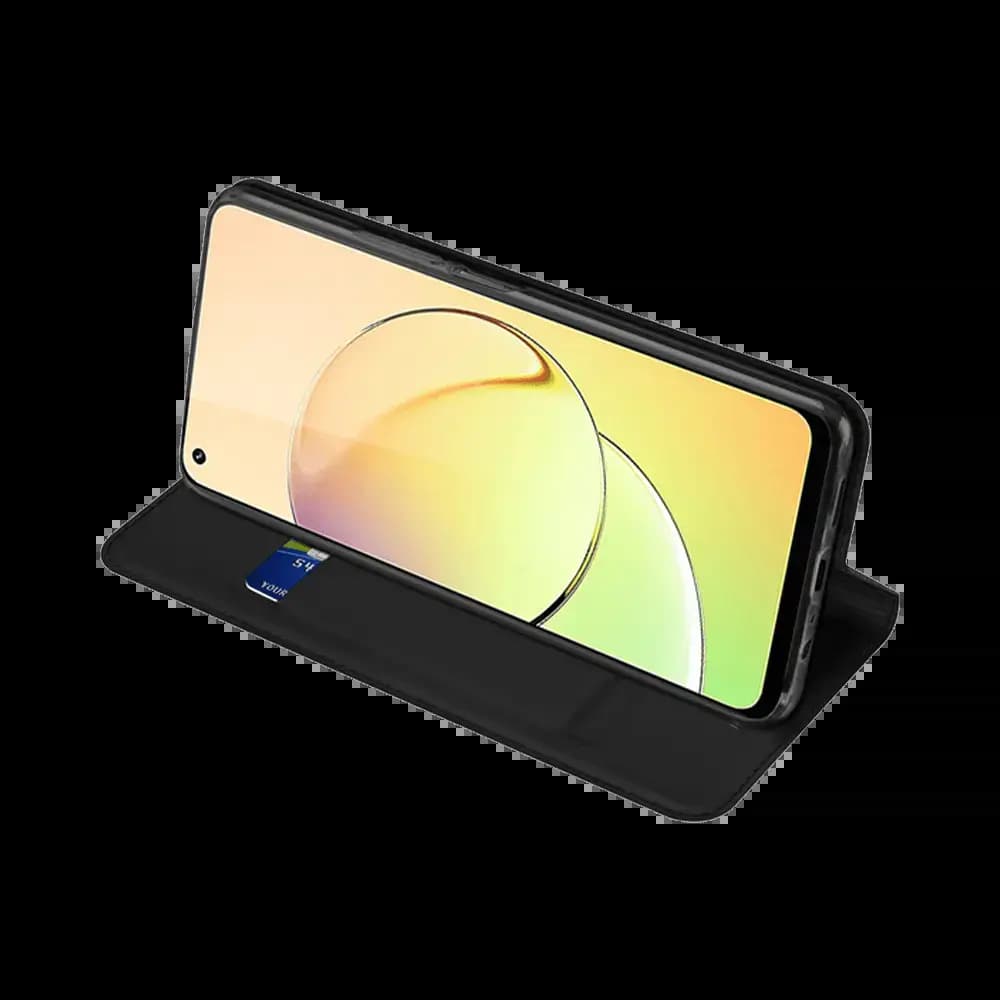 Housse folio Realme 10 4G porte-carte - Dux Ducis Skin Pro Noir