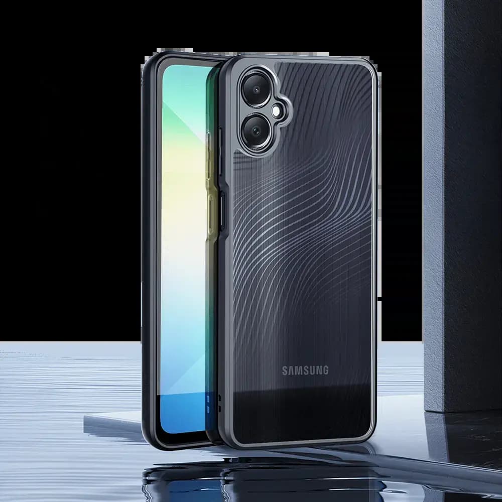 Coque anti-chocs finition mate Samsung Galaxy A06 - Dux Ducis Aimo Noir - Vue 3