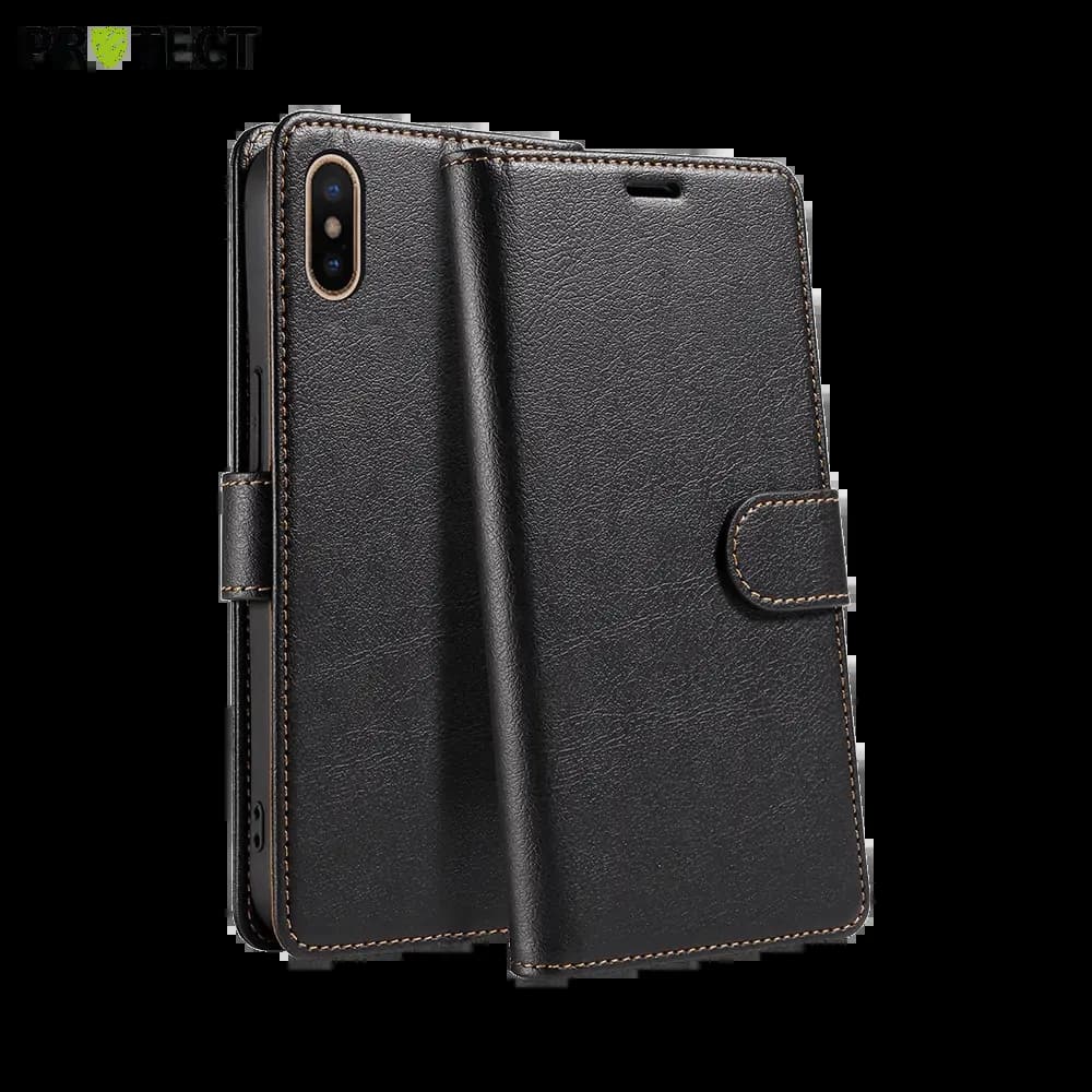 Housse folio anti-RFID iPhone X / XS – PROTECT IP011 Noir