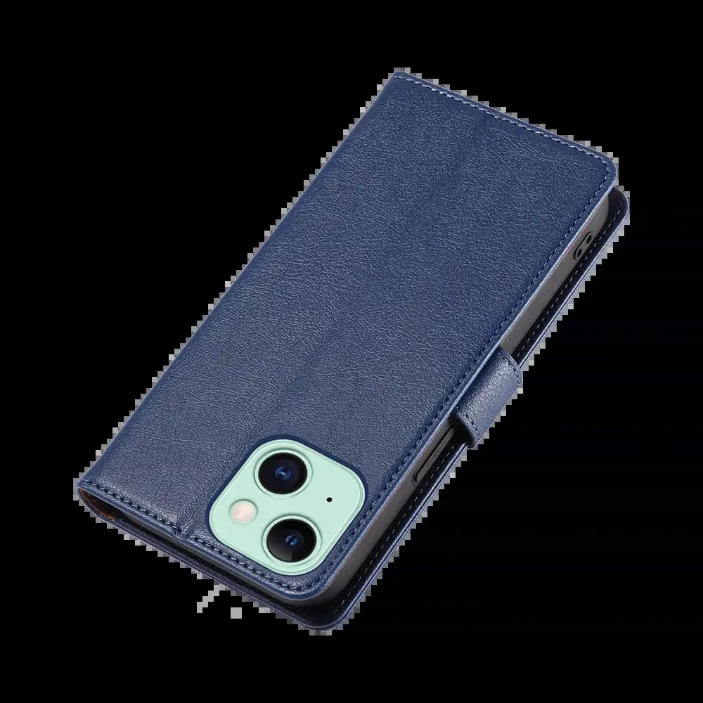 Housse folio anti-RFID iPhone 15 – PROTECT IP011 Bleu Marine - Vue 6