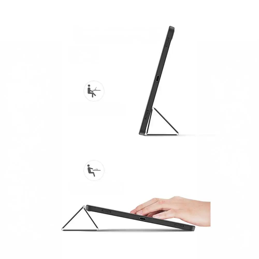 Housse folio Samsung Galaxy Tab S8+ avec dos transparent & porte-stylet - Dux Ducis Toby Noir