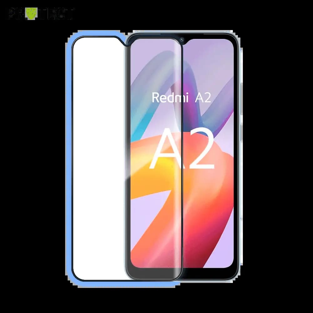 Verre trempé intégral Xiaomi Redmi A2 protection écran 9H - PROTECT Noir