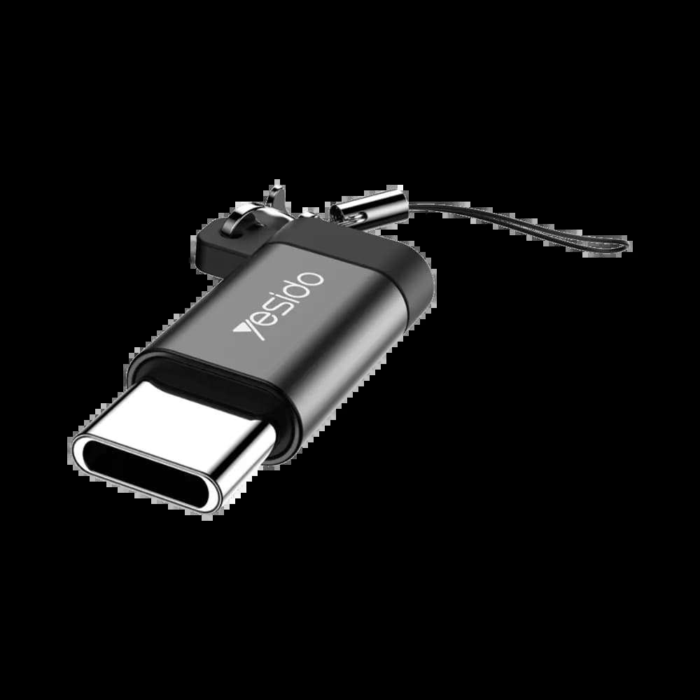 Adaptateur OTG Micro USB femelle vers USB-C mâle - charge et données - Yesido GS04