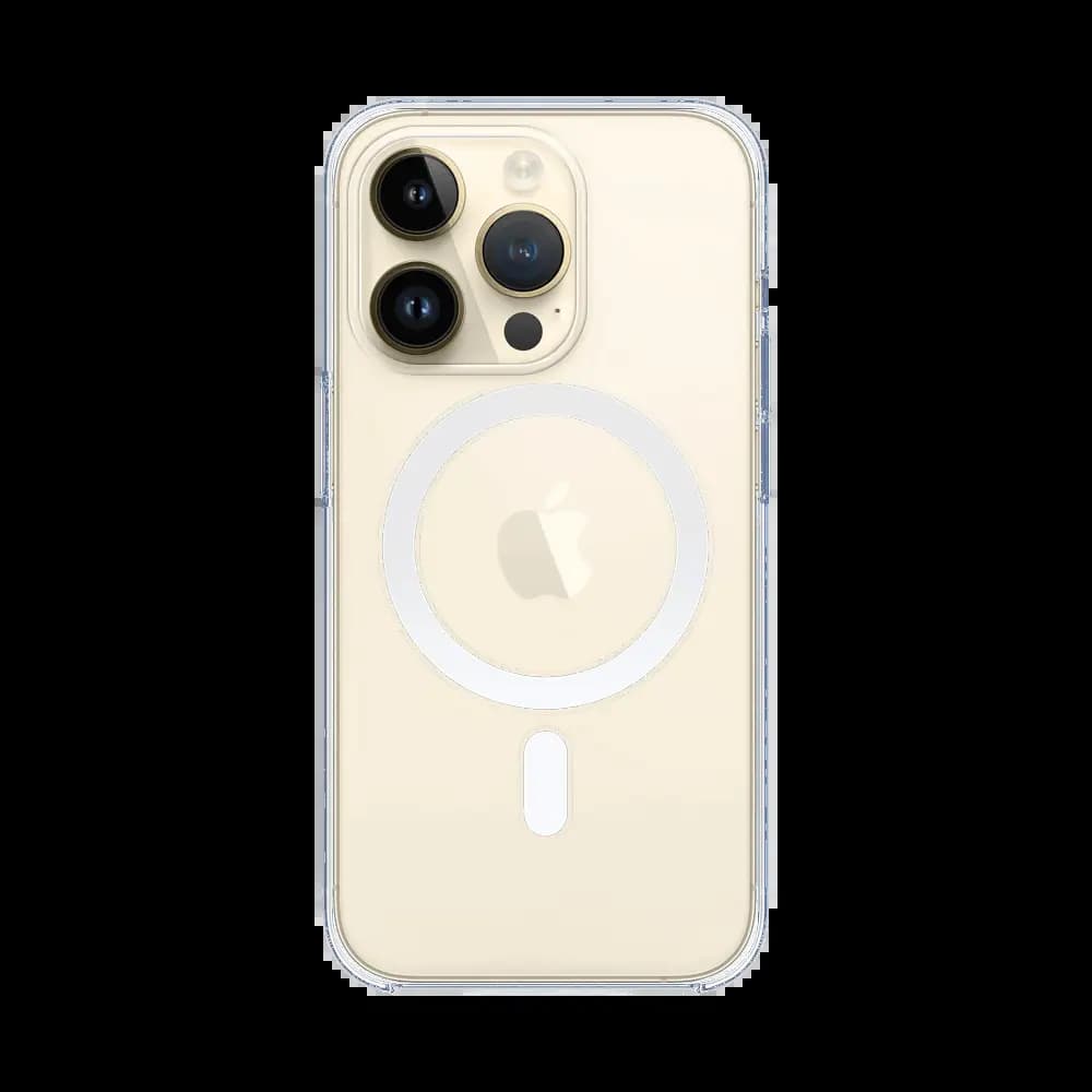 Coque MagSafe silicone transparente iPhone 14 Pro