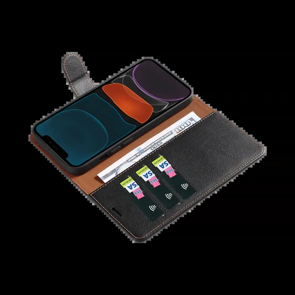Housse folio anti-RFID iPhone 11 – PROTECT IP011 Noir