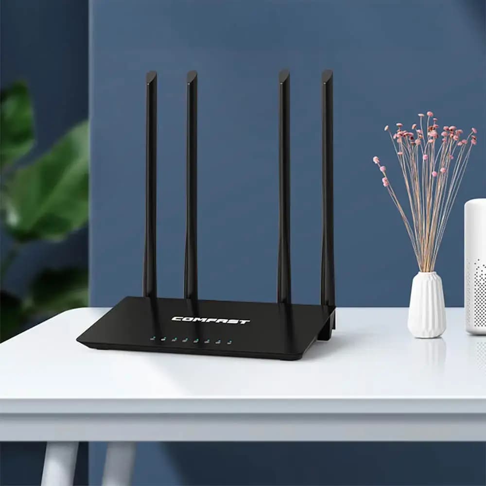 Routeur WiFi bi-bande AC1200 4 antennes – Comfast V2 CF-WR619AC