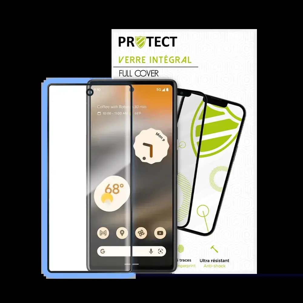 Verre trempé intégral Google Pixel 6a protection écran 9H - PROTECT Noir