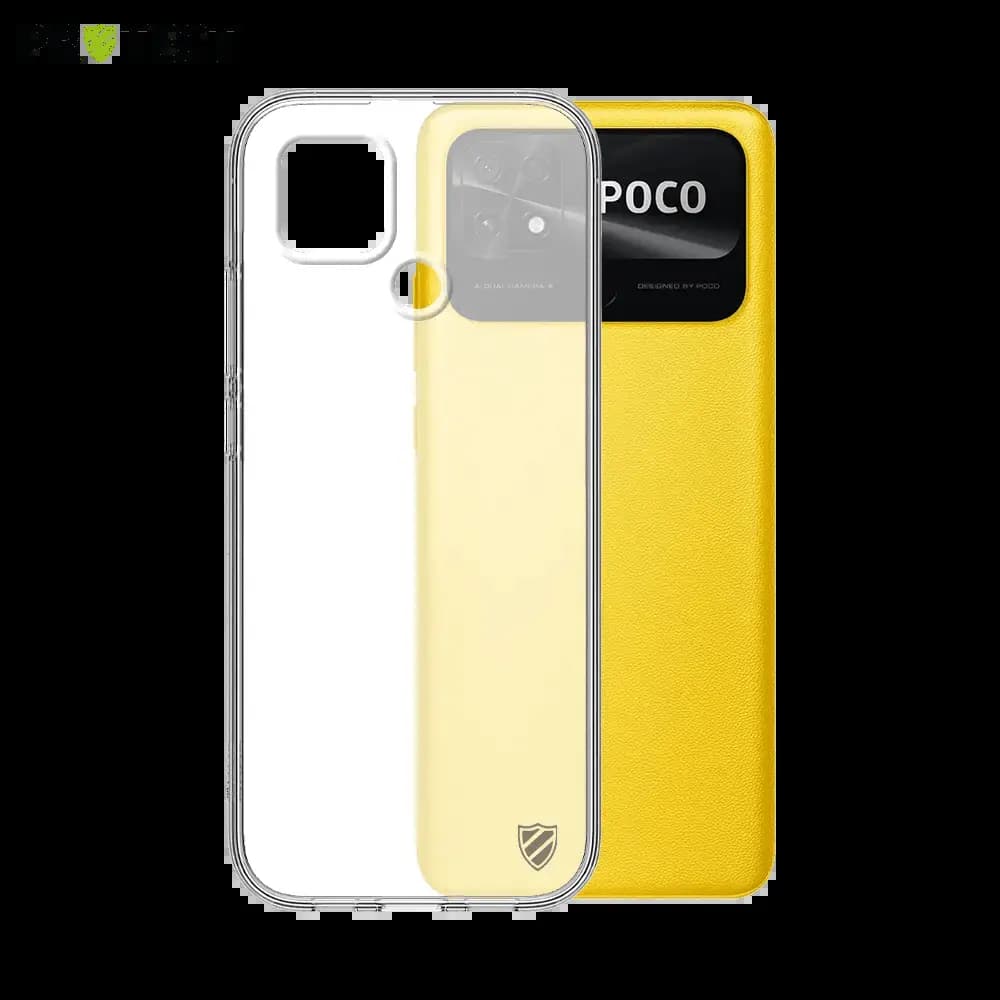 Coque silicone Xiaomi Poco C40 PROTECT - Transparent