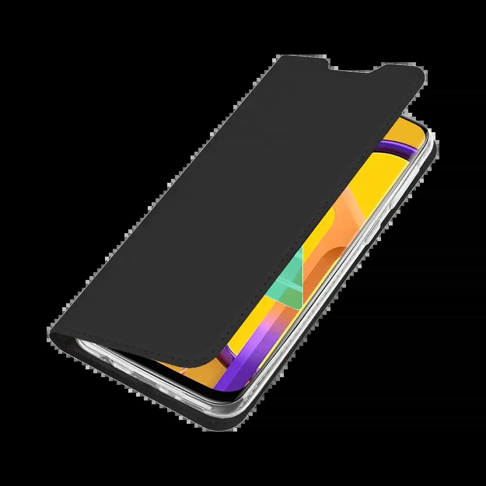 Housse folio Samsung Galaxy M21 porte-carte - Dux Ducis Skin Pro Noir