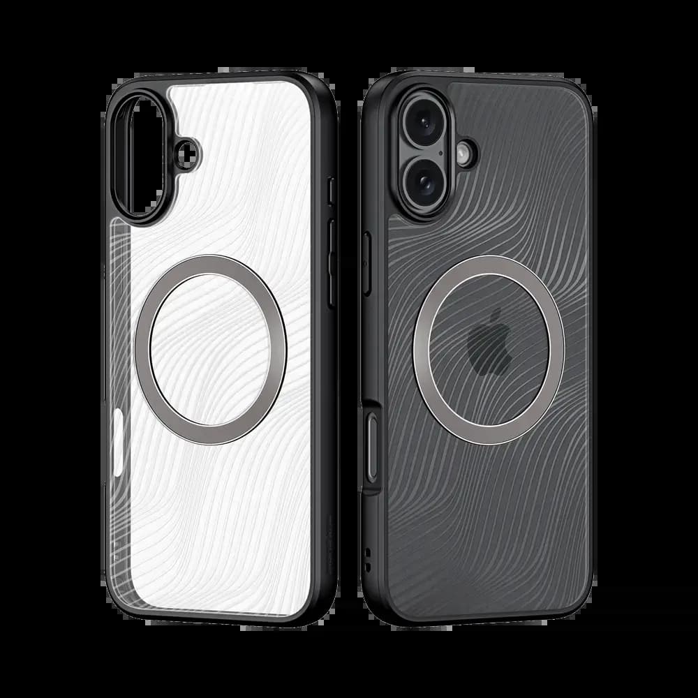 Coque anti-chocs finition mate iPhone 16 Plus - Dux Ducis Aimo Noir - Vue 2