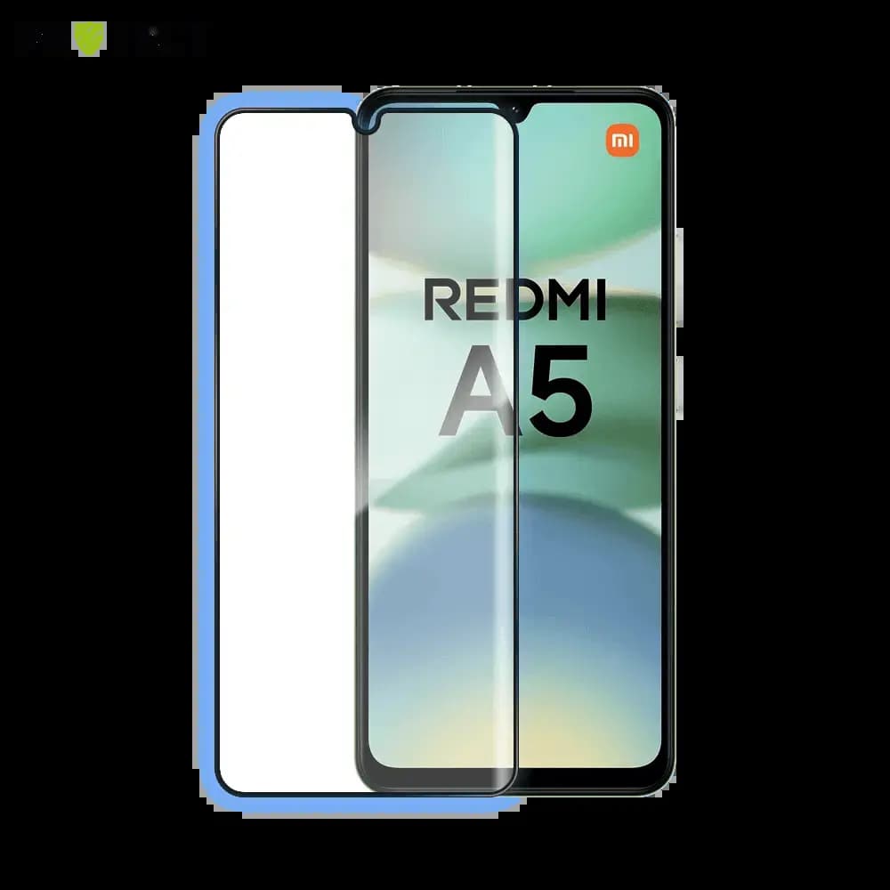 Verre trempé intégral 5D 9H – protection écran Xiaomi Redmi A5 4G / Poco C71 – PROTECT Noir
