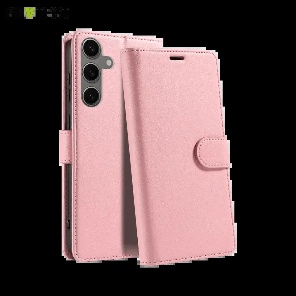 Housse folio anti-RFID Samsung Galaxy S24 FE – PROTECT IP011 Rose