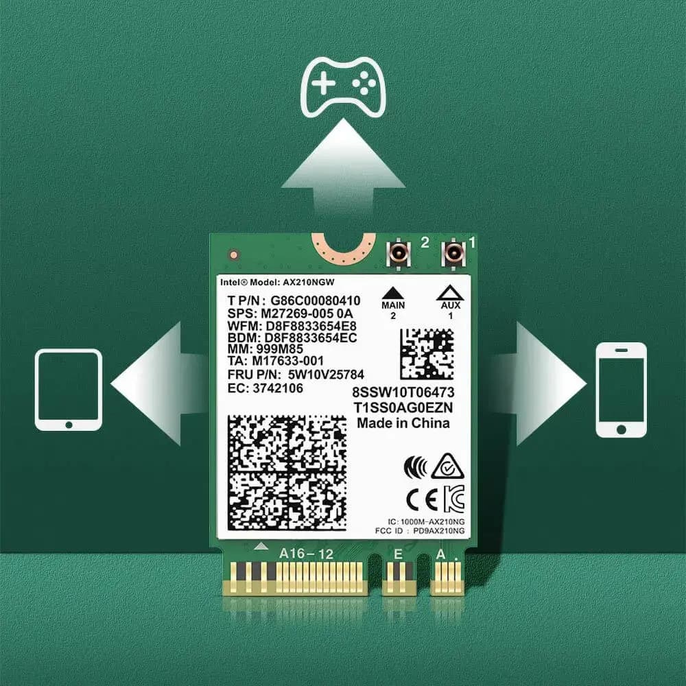 Carte WiFi 6 PCI-E + Bluetooth 5374 Mbps - Comfast CF-AX210-M