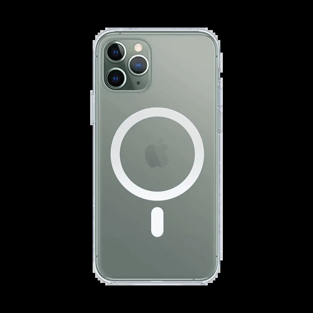 Coque MagSafe silicone transparente iPhone 11 Pro