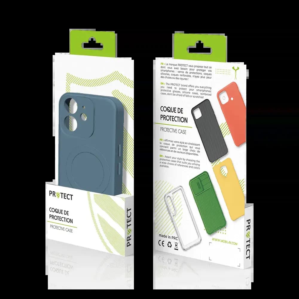 Coque de Protection PROTECT IZ001 pour Apple iPhone 12 MagSafe Bleu - Vue 3
