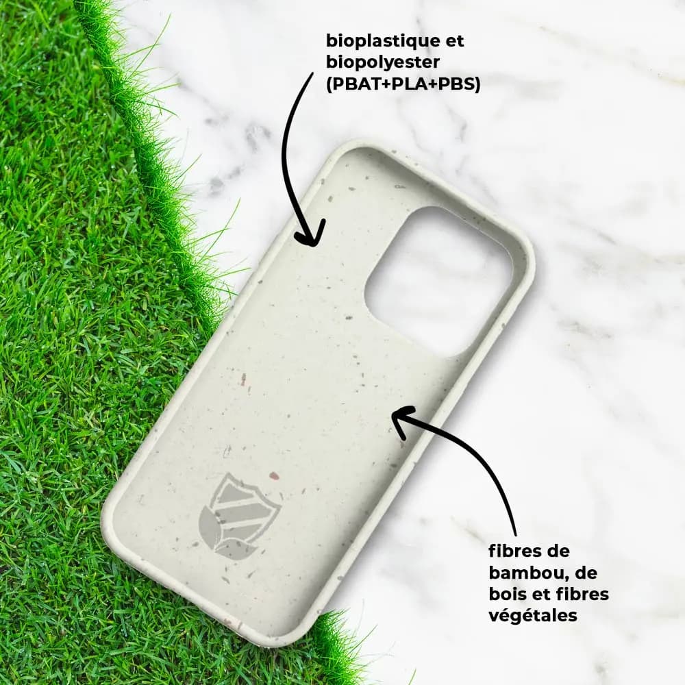 Coque bio iPhone 14 Plus - PROTECT Blanc